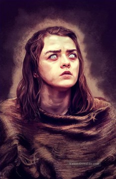 Zauberwelt Werke - Porträt von Arya Stark blind Spiel der Throne